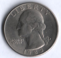 25 центов. 1983(P) год, США.