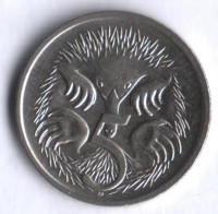 Монета 5 центов. 1987 год, Австралия.