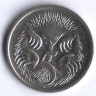 Монета 5 центов. 1987 год, Австралия.