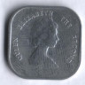 Монета 2 цента. 1995 год, Восточно-Карибские государства.