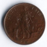 Монета 1 чентезимо. 1916 год, Италия.