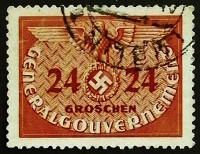 Почтовая марка. "Официальный выпуск". 1940 год, Польша (Германская оккупация во ВМВ).
