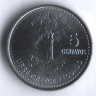 Монета 5 сентаво. 2011 год, Гватемала.
