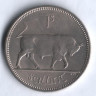 Монета 1 шиллинг. 1964 год, Ирландия.