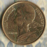 Монета 50 сантимов. 1962 год, Франция. 3 складки.