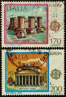 Набор почтовых марок (2 шт.). "Европа (C.E.P.T.)". 1978 год, Италия.