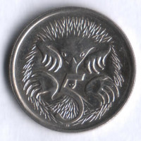 Монета 5 центов. 1988 год, Австралия.