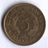 5 марок. 1946 год, Финляндия.