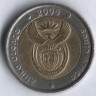 5 рандов. 2005 год, ЮАР. Afrika Dzonga - South Africa.
