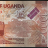 Банкнота 1000 шиллингов. 2015 год, Уганда.