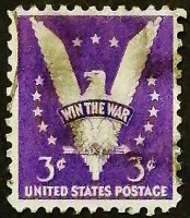 Почтовая марка. "Американский орёл". 1942 год, США.
