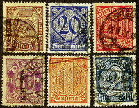 Набор марок (6 шт.). "Официальный выпуск". 1920 год, Германский Рейх.
