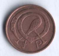 Монета 1/2 пенни. 1971 год, Ирландия.