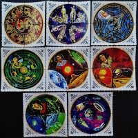 Набор почтовых марок (32 шт.). "500 лет со дня рождения Коперника". 1973 год, Бурунди.