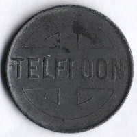 Телефонный жетон. 5 центов, Нидерланды.