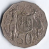 Монета 50 центов. 1974 год, Австралия.