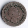 Монета ⅟₃₂ риксдалера. 1853(AG) год, Швеция.