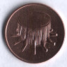 Монета 1 сен. 2005 год, Малайзия.