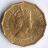Монета 10 центов. 1973 год, Сейшельские острова.
