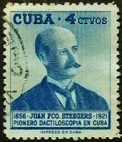 Почтовая марка (4 c.). "Хуан Франсиско Стейгерс-и-Перера". 1957 год, Куба.
