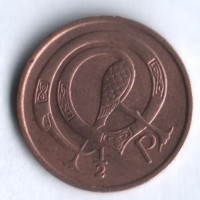 Монета 1/2 пенни. 1975 год, Ирландия.