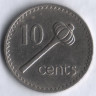 10 центов. 1969 год, Фиджи.