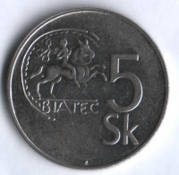 5 крон. 1994 год, Словакия.