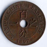 Монета 1 сантим. 1897(A) год, Французский Индокитай.