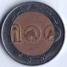 Монета 100 динаров. 2007 год, Алжир.
