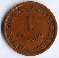 Монета 1 эскудо. 1962 год, Сан-Томе и Принсипи.