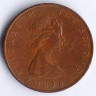Монета 2 пенса. 1978 год, Остров Мэн.
