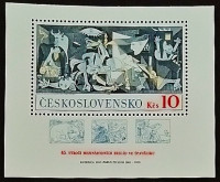Мини-блок. "100 лет со дня рождения Пабло Пикассо". 1981 год, Чехословакия.