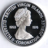 Монета 5 центов. 1978 год, Британские Виргинские острова. 25 лет правления королевы Елизаветы II.