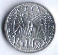 Монета 2 лиры. 1975 год, Ватикан. Лето Господне.