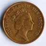 Монета 10 центов. 1988 год, Гонконг.