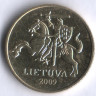 Монета 20 центов. 2009 год, Литва.