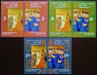 Набор марок (6 шт.). "Рождество". 1971 год, Теркс и Кайкос.