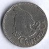 Монета 25 сентаво. 1979 год, Гватемала.