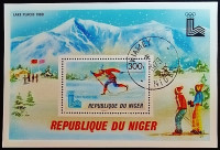 Мини-блок. "Зимние Олимпийские игры, Лейк-Плэсид`1980". 1979 год, Нигер.