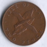 Монета 2 пенса. 1976 год, Остров Мэн.