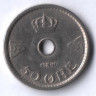 Монета 50 эре. 1946 год, Норвегия.