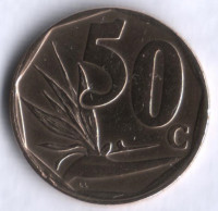 50 центов. 2005 год, ЮАР. uMzantsi Afrika.