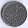 Монета 5 пфеннигов. 1921 год (J), Германская империя.