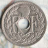Монета 5 сантимов. ·1938· год, Франция.