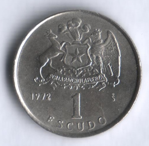 1 эскудо. 1972 год, Чили.