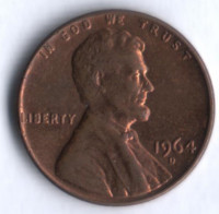 1 цент. 1964(D) год, США.