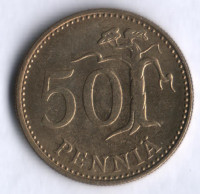 50 пенни. 1980 год, Финляндия.