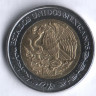 Монета 1 песо. 2012 год, Мексика.