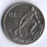 Монета 2,5 эскудо. 1982 год, Португалия. Чемпионат Мира по хоккею на роликах.
