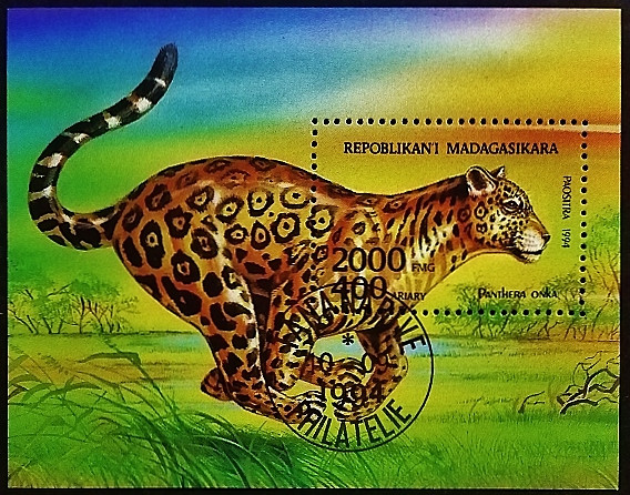 Мини-блок. "Животные". 1994 год, Мадагаскар.